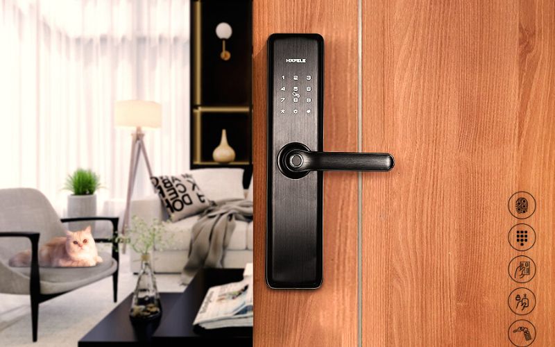 khái niệm khóa cửa điện tử cửa nhôm
