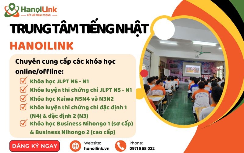 Học tiếng Nhật đi du học tại Hanoilink