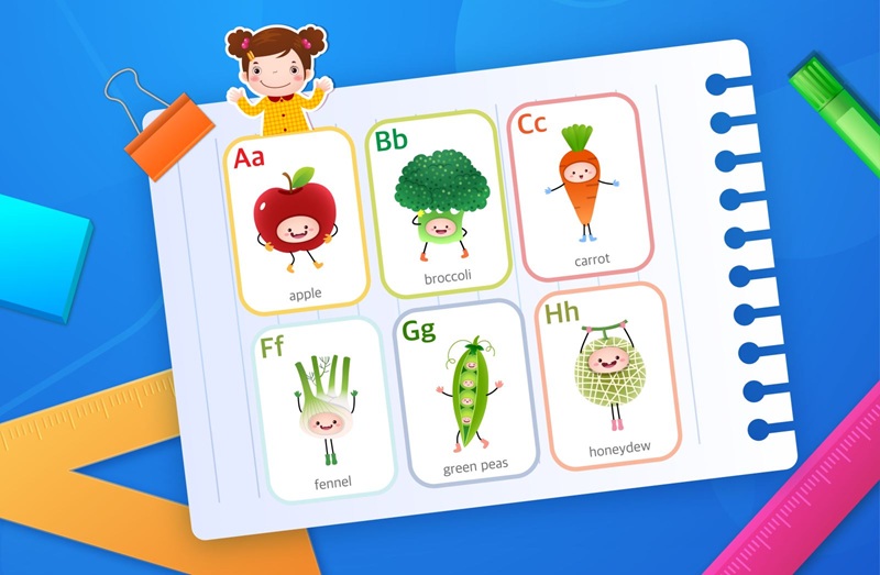 Cho bé học từ vựng qua hình ảnh